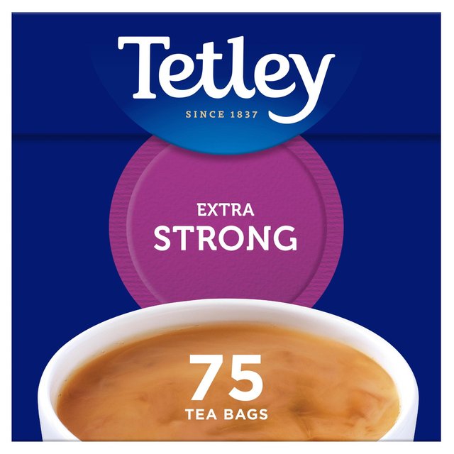 Tetley Sacs de thé extra solides 75 par paquet