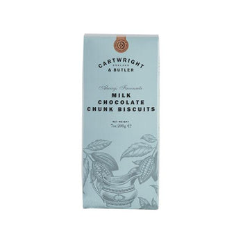 Cartwright & Butler Milk Chocolate Chunk Biscuits in Carton 200g