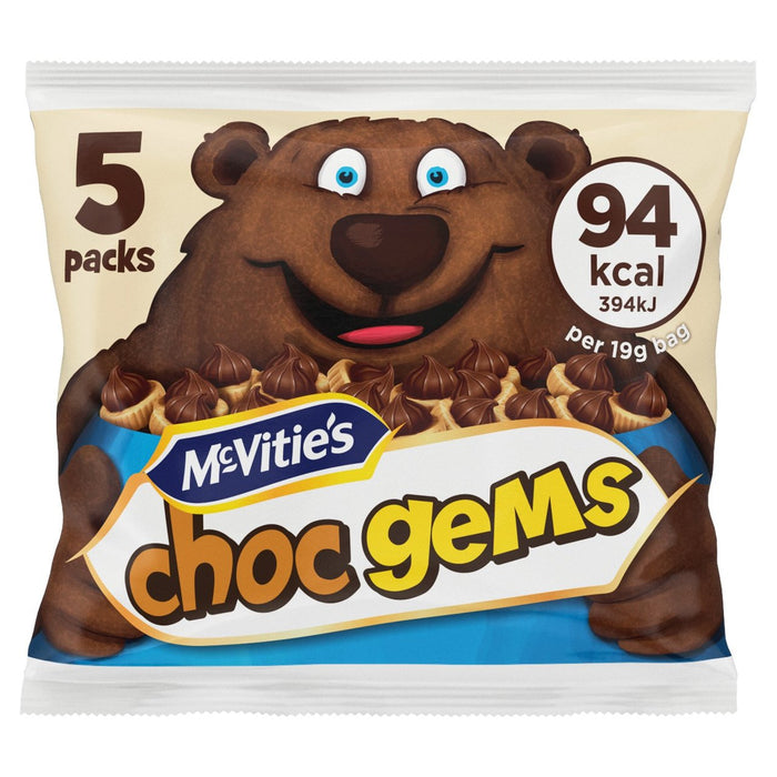 Gemas de chocolate McVitie's 5 x 25 g 