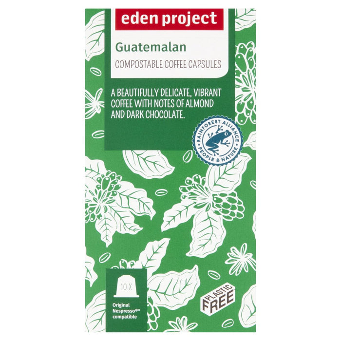 Eden Project Home Compostable Nespresso Capsules Guatemala 10 par pack