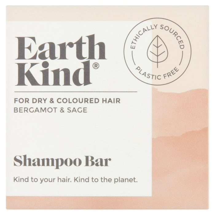 Bar de shampooing Earthkind, cheveux secs et endommagés 50g