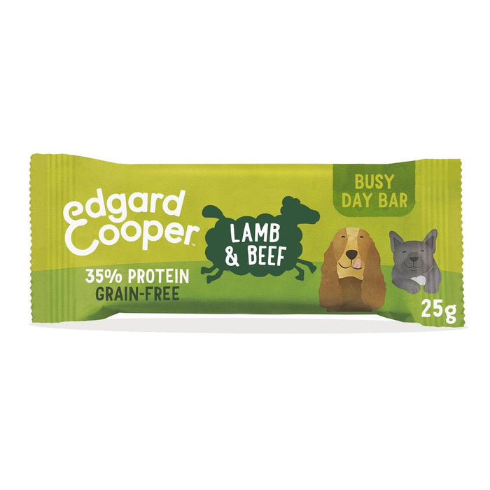 Edgard & Cooper Grain Free arbeitsbeschäftigte Tagesbar mit Lamb & Beef Dog Treat 25g