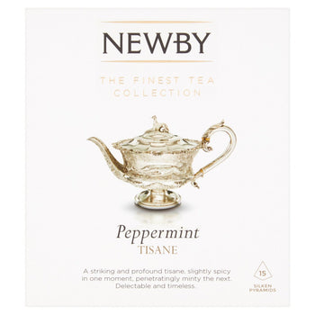 Newby Teas Pyramides en soie à la menthe poivrée 15 par paquet