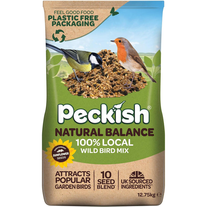 Mezcla de semillas de equilibrio natural de Peckish para aves silvestres 12.75 kg