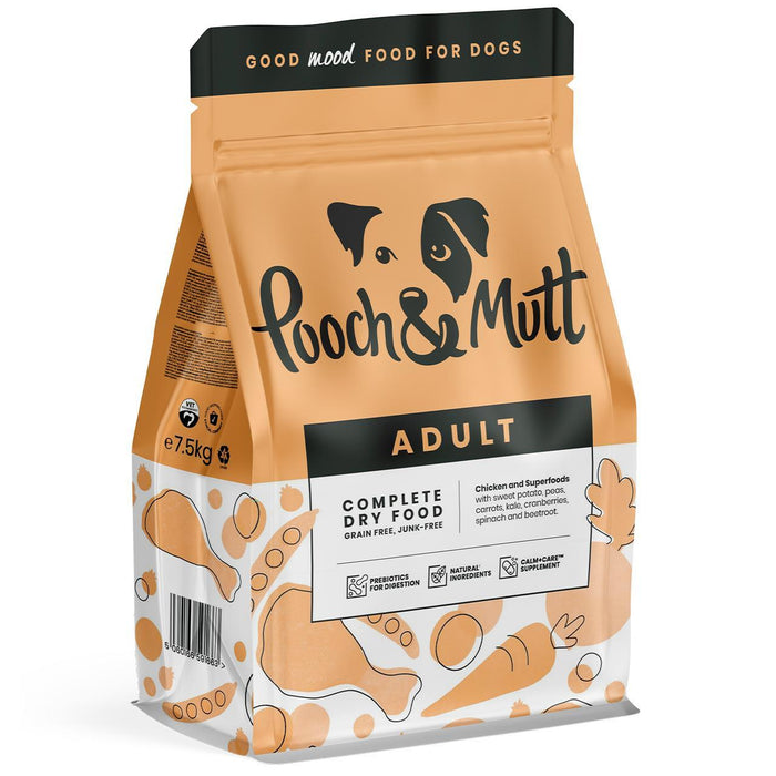Pooch & mutt adulte super aliment sans gain de 7,5 kg