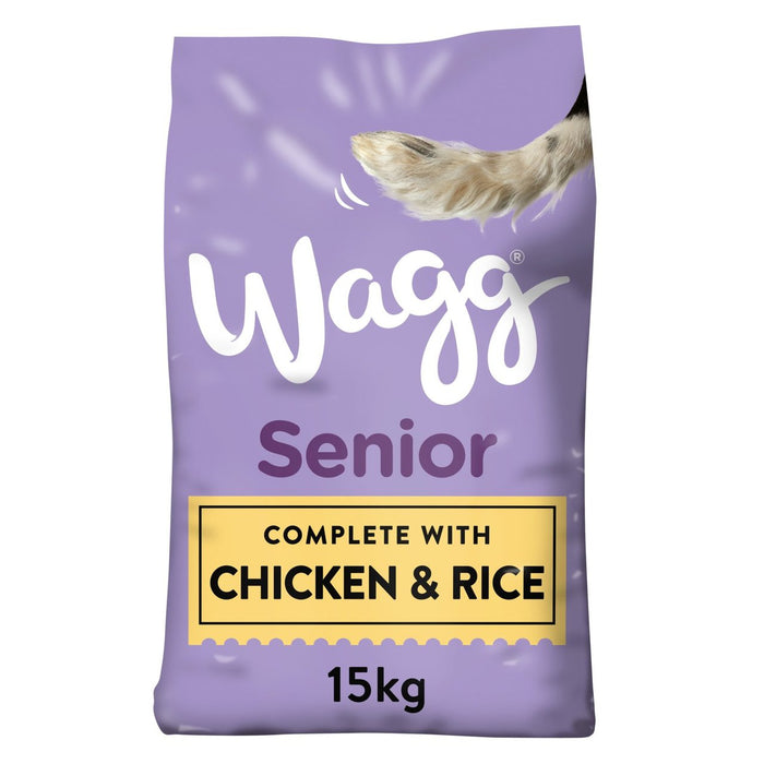Wagg complet de la nourriture pour chiens secs senior 15kg