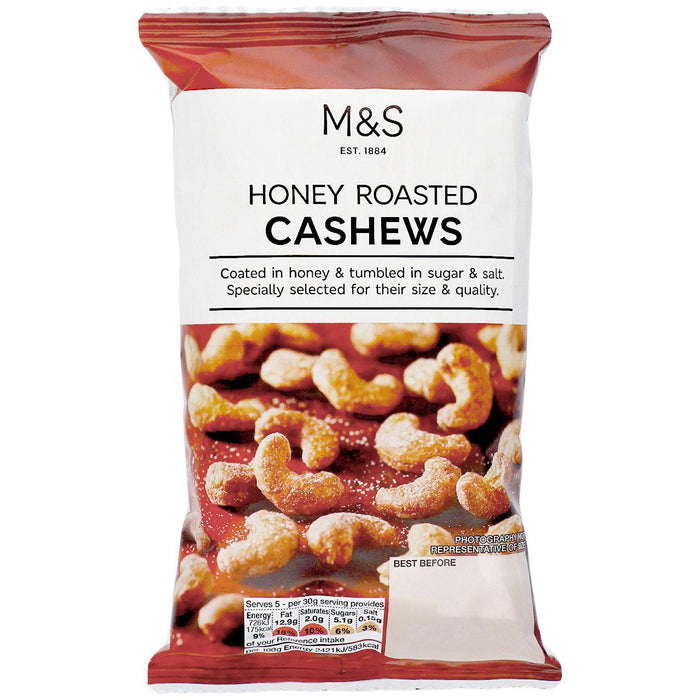 M & S Honig geröstete Cashewnüsse 150g